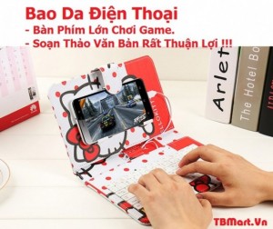 Bao da kiêm bàn phím dành cho điện thoại