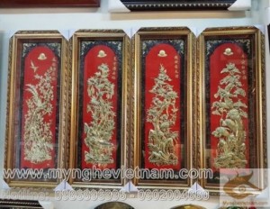 Tứ Quý Tùng Cúc Trúc Mai, tranh bốn mùa Xuân Hạ Thu Đông