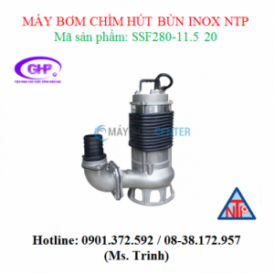 Máy bơm chìm hút bùn inox NTP SSF280-11.5 20 (2HP)