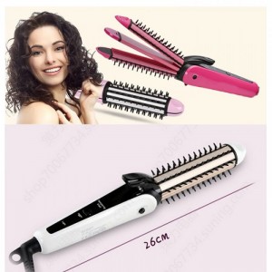 Máy tạoThông tin chi tiết
- Loại sản phẩm: Lược duỗi - bấm - uốn xù.
- Nhiệt độ : 180 - 200 độ C
- Nguồn điện: AC 110V-220V, 35W.
- Chiều dài 25 cm.
- Lọn uốn: 26 mm
- Đế xoay 360 độ.
- Màu sắc: hồng
kiểu tóc đa năng 3 trong 1 Nova NHC-8890
