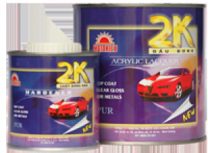 U BÓNG 2K TÍM HỆ ACRYLIC được pha chế từ kim loại Polyol Acrylic đặc biệt khi kết hợp với chất đóng rắn Polyisocyanate tạo thành loại sơn phủ ngoài, bóng , sáng rất bền bỉ, chống trầy sướt, bảo vệ các thiết bị cao cấp như ôtô,môtô.