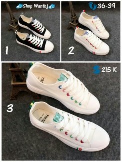 [Hàng đã về] Giày Thể Thao Hàn Quốc Nút Thắt 7 Màu Size 36 - 39