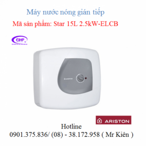 Máy nước nóng gián tiếp Ariston Star 15L 2.5kw ELCB