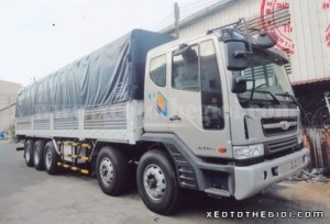 Xe tải Daewoo P9CVF 5 chân 21 tấn thùng mui bạt