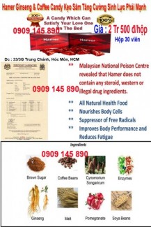 Hamer Ginseng & Coffee Candy kẹo sâm