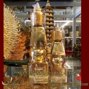 Tháp ngũ hành đồ đồng phong thủy hóa giải ngũ hoàng.