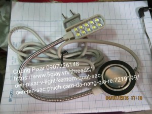 Đèn led máy may loại 1-10led có cần hít nam châm
