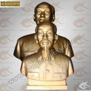 Tượng Bác Hồ bằng đồng, Tượng đồng chân dung bán thân