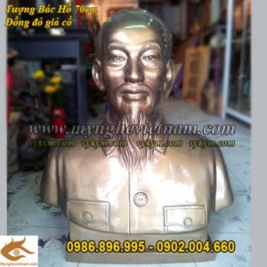 Tượng Bác Hồ bằng đồng, Tượng đồng chân dung bán thân