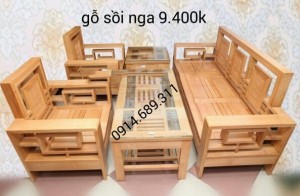 Bộ bàn ghế phòng khách gỗ xoan đào