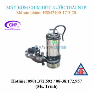 Máy bơm chìm hút nước thải NTP HSM2100-17.5 20 (10HP)