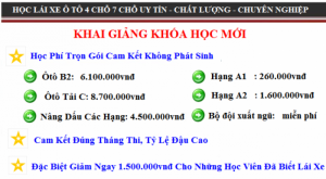 Học Lái Xe Ôtô Giá Rẻ Uy Tín Chất Lượng