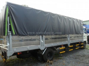 Bán xe tải hino FC9JJSW 6T4 đóng thùng bạt hạ tải còn 5.9 tấn = HINO FC9JJSW 6T4/ 5T9 thùng bạt