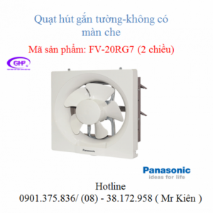 Quạt thông gió gắn tường Panasonic, chính hãng giá tốt