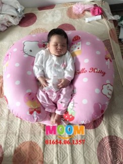 Gối chống trào ngược có đai cao cấp: vỏ gối 100% Cotton Hàn