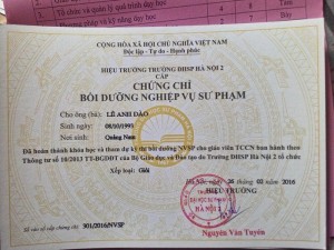 Đào tạo nghiệp vụ sư phạm tại Quy Nhơn Bình Định