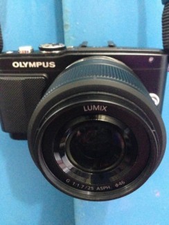 Olympus epl5 + pana 25 f1.7 99$