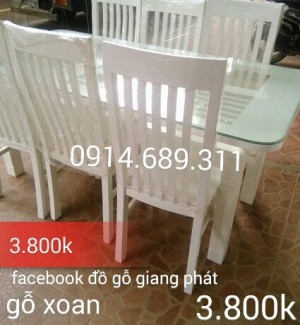 Bộ bàn ghế ăn gỗ sồi Nga