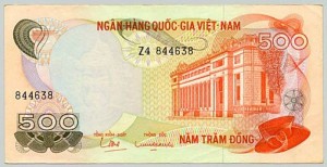 500 đồng nam 1970