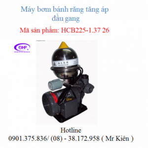 Máy bơm tăng áp đầu gang NTP HCB225-1.37 26