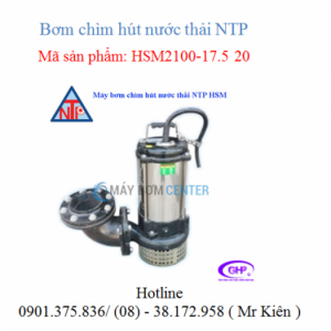 Máy bơm chìm hút nước thải HSM2100-17.5 20 ( NTP )
