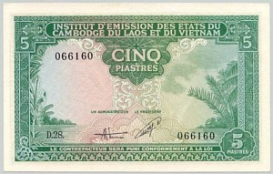 5 Piastres 1953