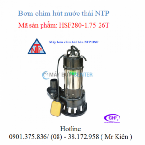 Máy bơm chìm hút bùn có phao HSF280-1.75 26T/HSF280-1.75 20T ( NTP )