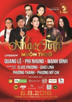 Nơi bán vé Liveshow Phi Nhung, Quang Lê “Nhạc tình muôn thuở” duy nhất tại Hà Nội