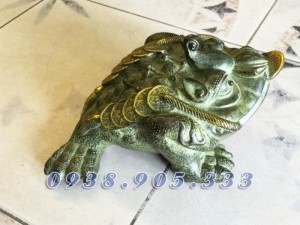 Cóc ba chân, cóc đồng xanh giả cổ, cóc đầu có sừng,vật phẩm phong thủy,mang tài lộc
