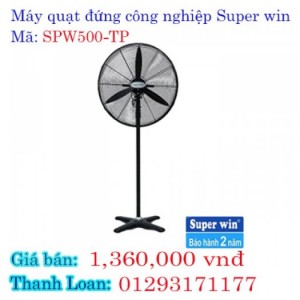 Quạt đứng công nghiệp super win hàng cam kết chính hãng