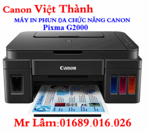 Máy in Phun Màu Canon Pixma G2000 tích hợp Copy - in - scan màu