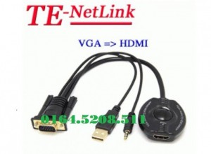 Đầu chuyển Vga To Hdmi 1080, hãng TE-NETLINK