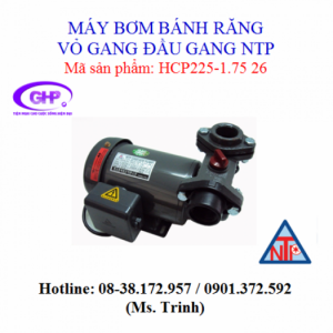 Máy bơm đẩy cao đầu gang NTP HCP225-1.75 26 / HCP225-1.75 20 (1HP)