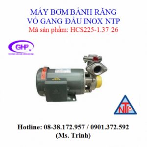 Máy bơm đẩy cao đầu inox NTP HCS225-1.37 26 (1/2HP)