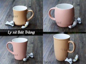 Ly sứ quà tặng - Ly sứ Bát Tràng - Ly sứ thủ công