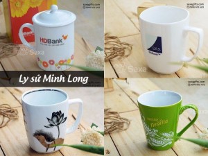 Ly sứ quà tặng - Ly sứ Minh Long