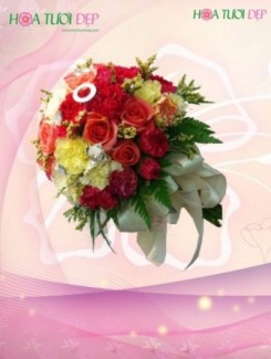 Mẫu hoa cưới làm cô dâu rạng rỡ - HC0042