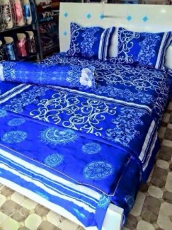 88k Bộ ga chun kèm 2 vỏ gối Móc tròn xanh m6