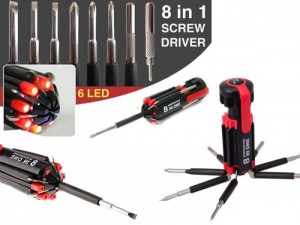 Bộ Tua Vít 8 Trong 1 Tích Hợp Đèn Pin tiện dụng - MSN383042