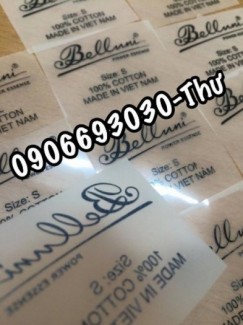 Sản xuất, cung cấp các loại TEM, NHÃN ÉP CHUYỂN NHIỆT (HEAT TRANSFER LABEL)