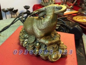 Tượng trâu đồng,Trâu dành cho những người năm sửu,quà tặng 12 con giáp