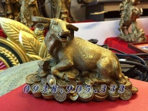 Tượng trâu đồng,Trâu dành cho những người năm sửu,quà tặng 12 con giáp