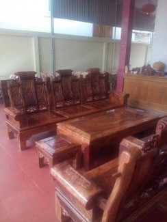 Bộ bàn ghế gỗ hương