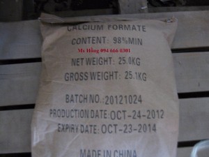 Calcium Formate, Ca(HCO2)2, thức ăn chăn nuôi, thuốc thủy sản, Calcium Diformate, thCalcium Formate