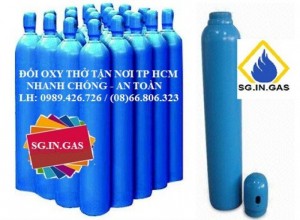 Cho thuê, đổi bình oxy thở, giao hàng miễn phí nội tại  tphcm.