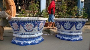 chậu bát giác 1m