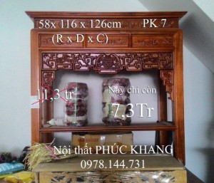 Chỉ còn 1 tủ thờ + 1 bàn thờ  gỗ gụ chuyển từ bắc vào thanh lý nhanh giá gốc