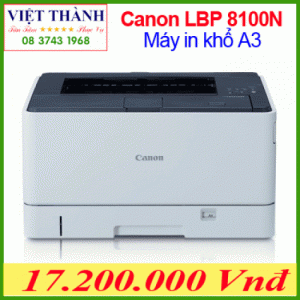 Máy in laser Canon LBP 8100N - Máy in trắng đen khổ A3 in bản vẽ tiện lợi