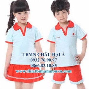 Đồng phục năng động,dễ thương mầm non