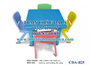Bàn ghế nhựa đúc cao cấp, Bàn ghế mầm non